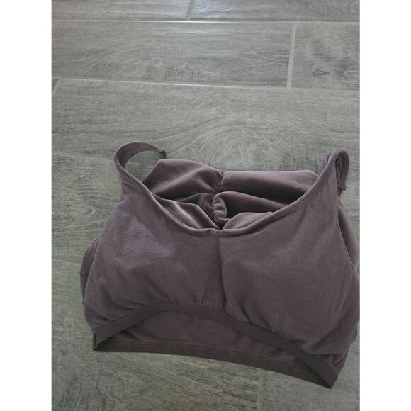 Gilly Hicks Velour Bralette Crop Top Purple Size Medium - Picture 6 of 6